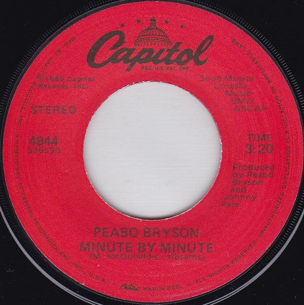 Peabo Bryson : Minute By Minute / Life Is A Child (7")