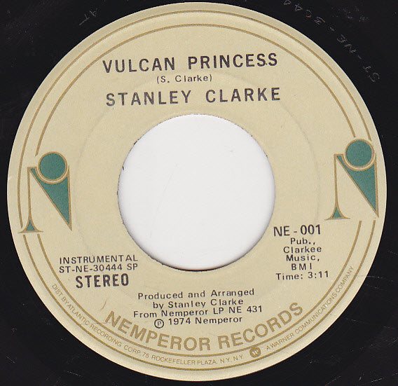 Stanley Clarke : Vulcan Princess / Lopsy Lu (7", Single)