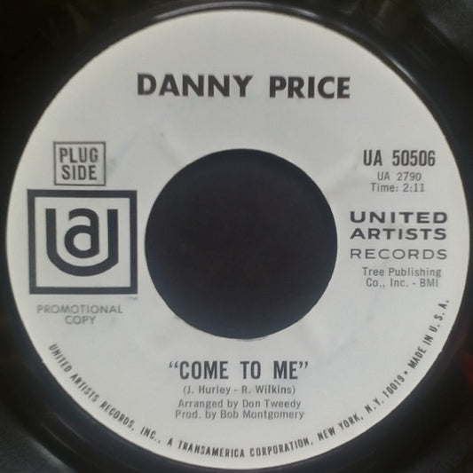 Danny Price (2) : Come To Me (7", Single, Promo)