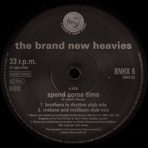 The Brand New Heavies : Spend Some Time (12")