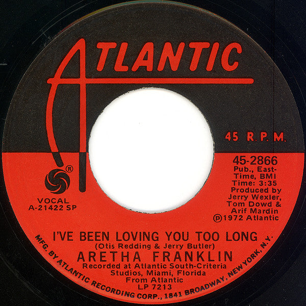 Aretha Franklin : Day Dreaming / I've Been Loving You Too Long (7", Single, SP )