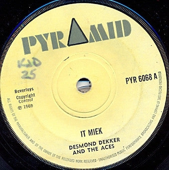 Desmond Dekker & The Aces : It Miek (7", Single, Sol)