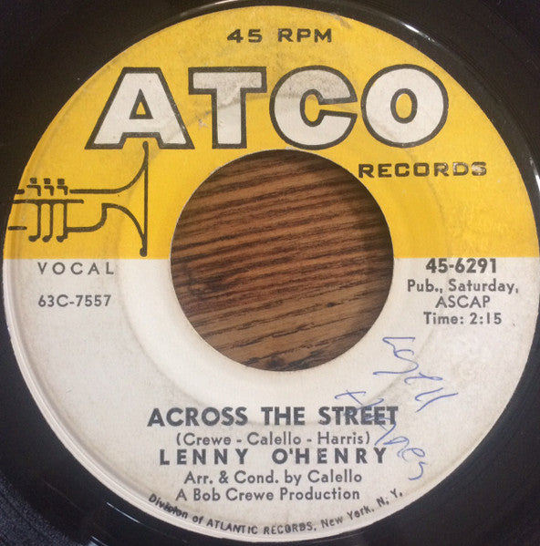 Lenny O'Henry : Across The Street / Saturday Angel (7", Single, Lab)