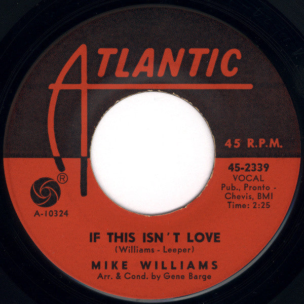 Michael "Mr. Williams" Williams : Lonely Soldier (7", Single)