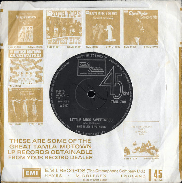 The Isley Brothers : Put Yourself In My Place (7", Single, Sol)