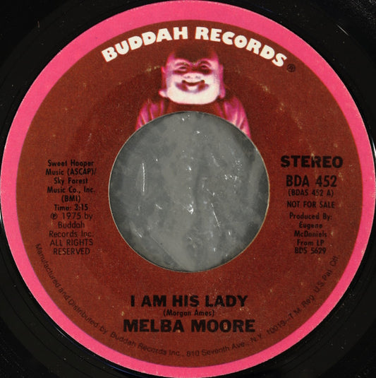 Melba Moore : I Am His Lady (7", Mono, Promo, Styrene, Pit)