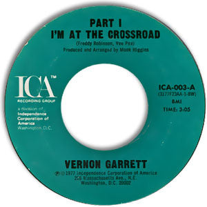 Vernon Garrett : I'm At The Crossroad (7", Single, Styrene)