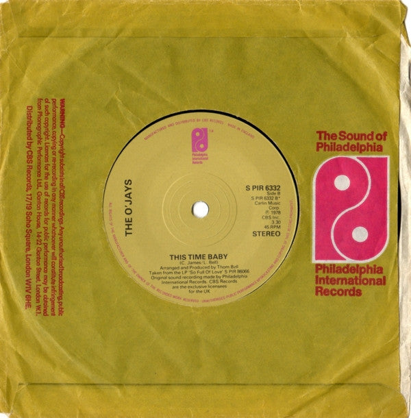 The O'Jays : Use Ta Be My Girl (7", Single, Pap)