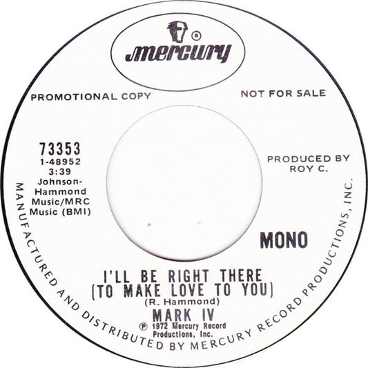 Mark IV (2) : My Everything You Are (7", Single, Promo)