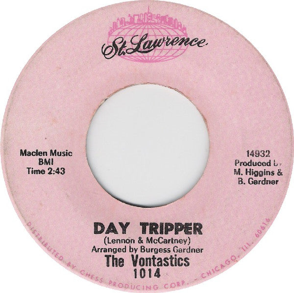 The Vontastics : Day Tripper / My Baby (7", Single)