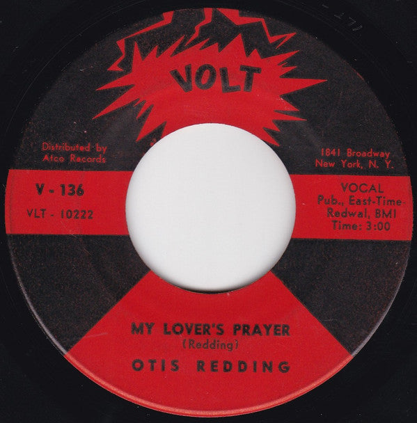 Otis Redding : My Lover's Prayer / Don't Mess With Cupid (7", Single)