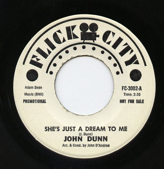 John Dunn (9) : She's Just A Dream To Me / I'm A Deeper Blue (7", Single, Promo)