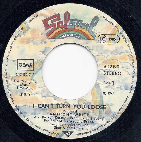 Anthony White : I Can't Turn You Loose / Block Party (7", Single)