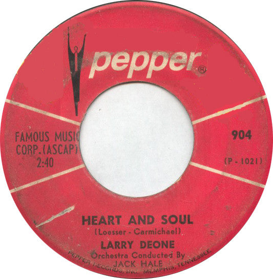 Larry Deone : Heart and Soul/Blue Velvet Star (7")