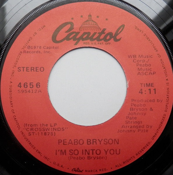 Peabo Bryson : I'm So Into You / Smile (7", Single)