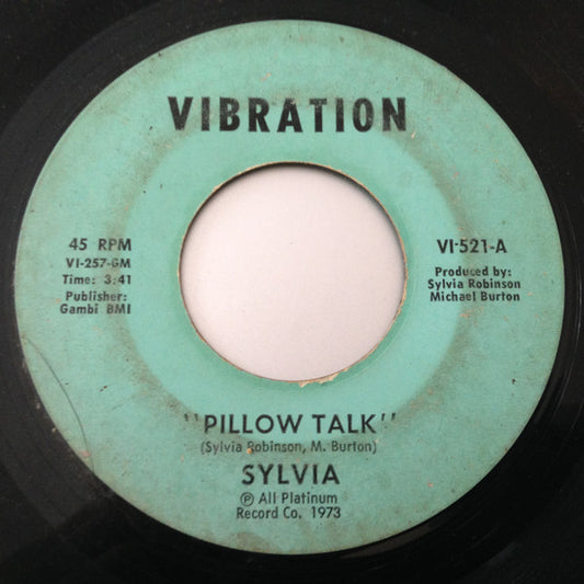 Sylvia Robinson : Pillow Talk / My Thing (7", Single, Mono)