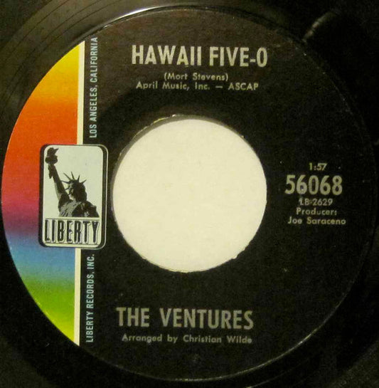 The Ventures : Hawaii Five-O (7", Single, Styrene, All)