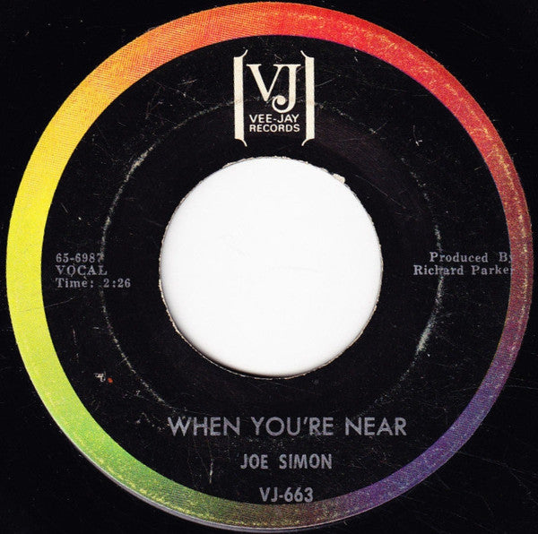 Joe Simon : When I'm Gone / When You're Near (7", Single)