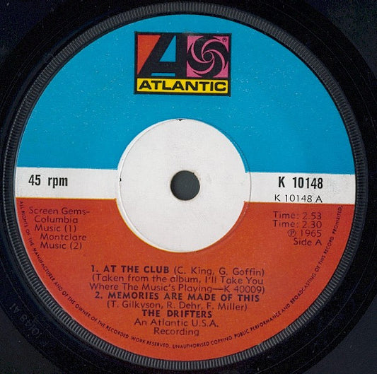 The Drifters : At The Club / Memories Are Made Of This / Saturday Night At The Movies (7", Single)