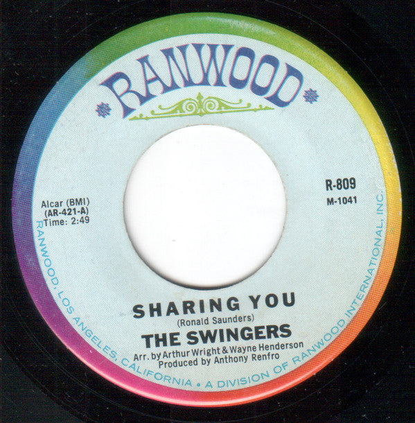 The Swingers (20) : Sharing You (7", Single)