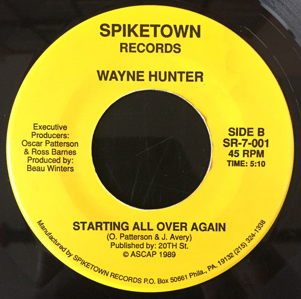 Wayne Hunter (2) : O-o-h, I Can't Get Over You (7")