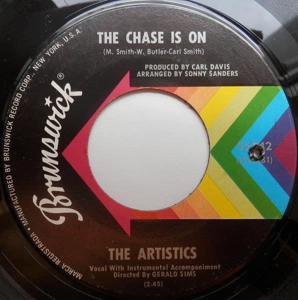 The Artistics : The Chase Is On / One Last Chance (7", Single)