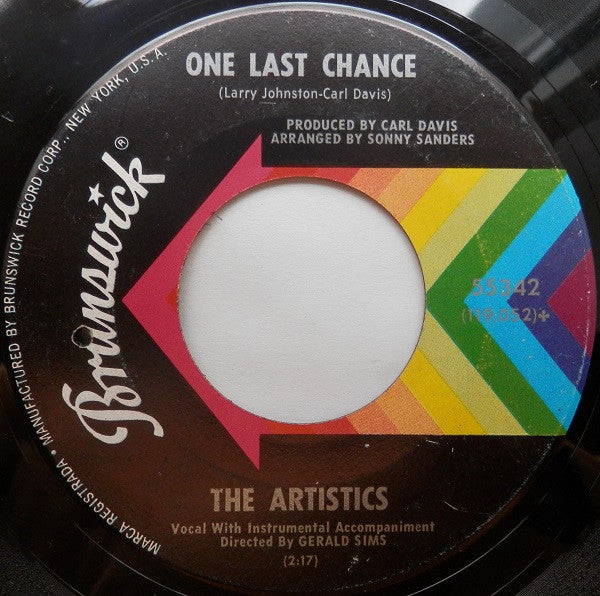 The Artistics : The Chase Is On / One Last Chance (7", Single)