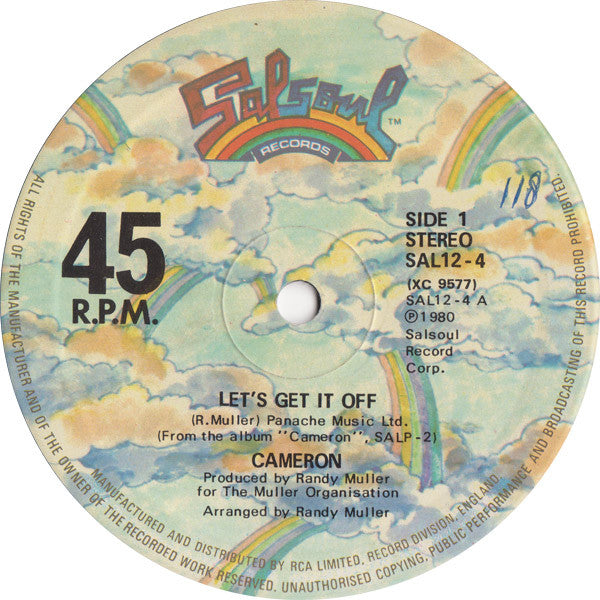 Rafael Cameron : Let's Get It Off (12", Single)