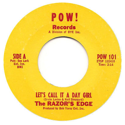 The Razor's Edge : Let's Call It A Day Girl (7", Single, Mono, Styrene, Pit)