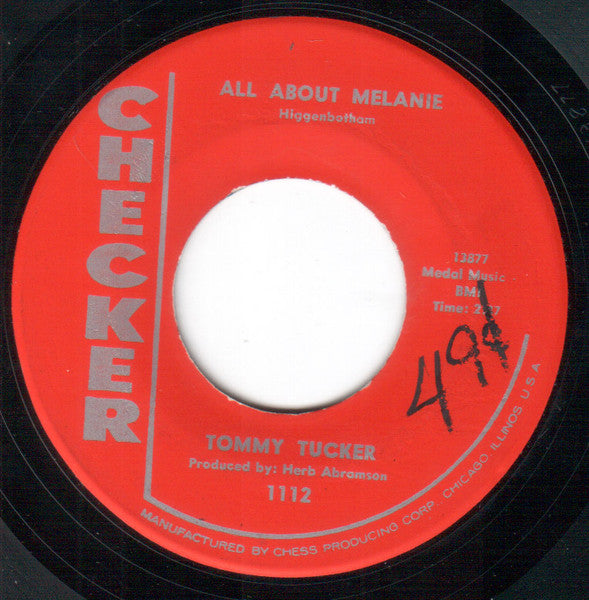 Tommy Tucker : All About Melanie  / Alimony  (7", Single)