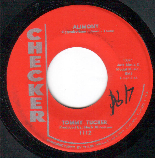 Tommy Tucker : All About Melanie  / Alimony  (7", Single)