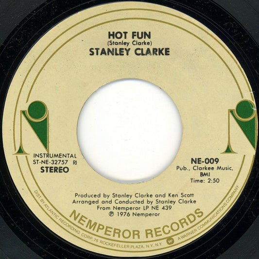 Stanley Clarke : Hot Fun (7", Single)