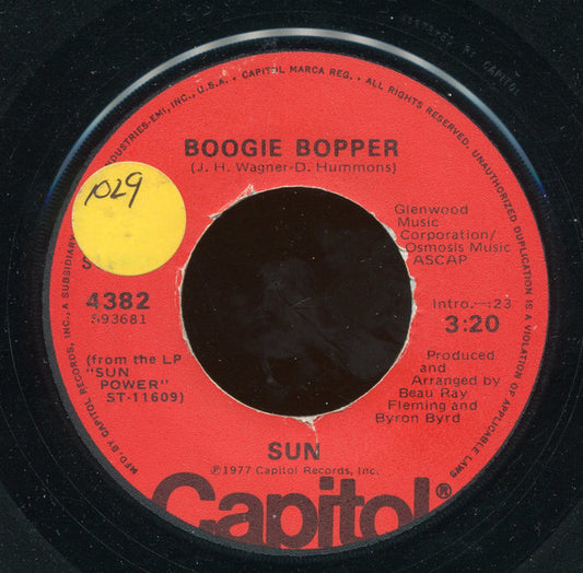 Sun (7) : Boogie Bopper (7")