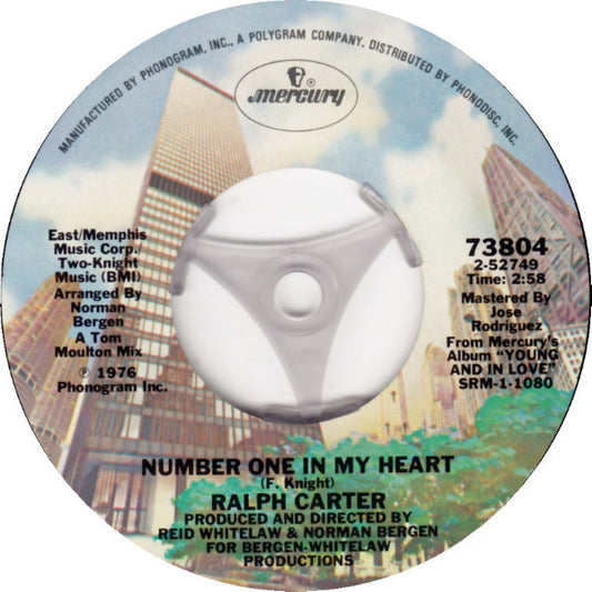 Ralph Carter : Number One In My Heart / Headin' Back To Love Again (7")