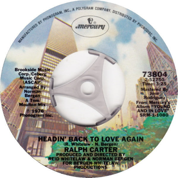 Ralph Carter : Number One In My Heart / Headin' Back To Love Again (7")