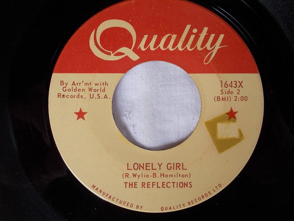 The Reflections (2) : Like Columbus Did / Lonely Girl (7", Single)