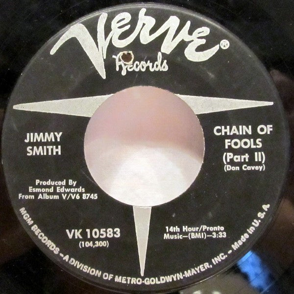 Jimmy Smith : Chain Of Fools (7")