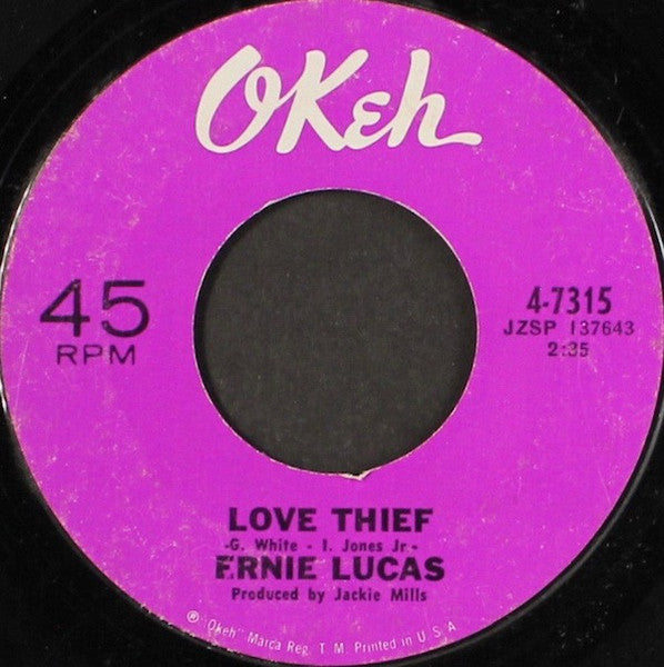 Ernie Lucas : Love Thief (7", Single)