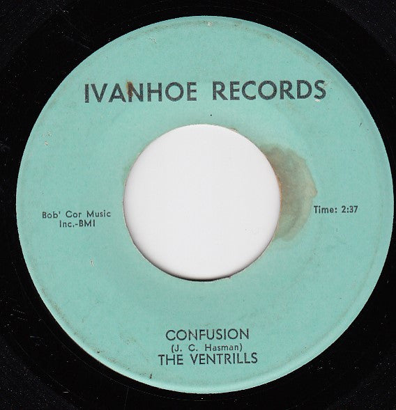 The Ventrills : Alone In The Night / Confusion (7")