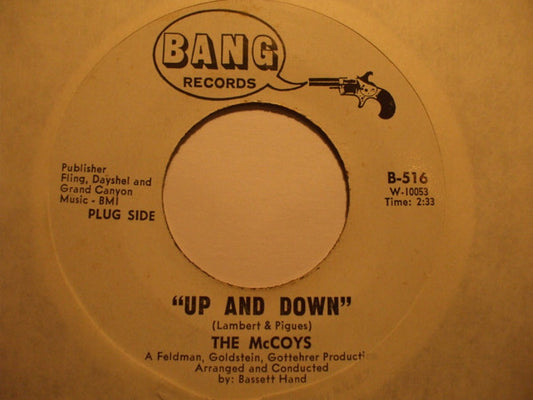 The McCoys : Up And Down (7", Single, Promo)