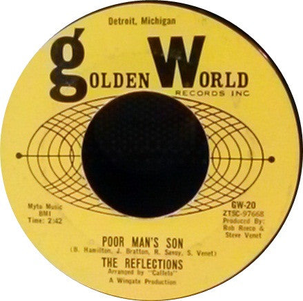 The Reflections (2) : Poor Man's Son (7", Single)