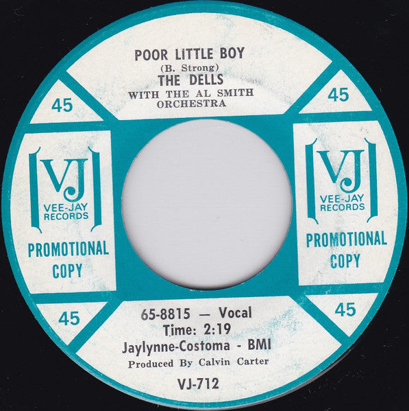 The Dells : Hey Sugar (Don't Get Serious) / Poor Little Boy (7", Single, Promo)