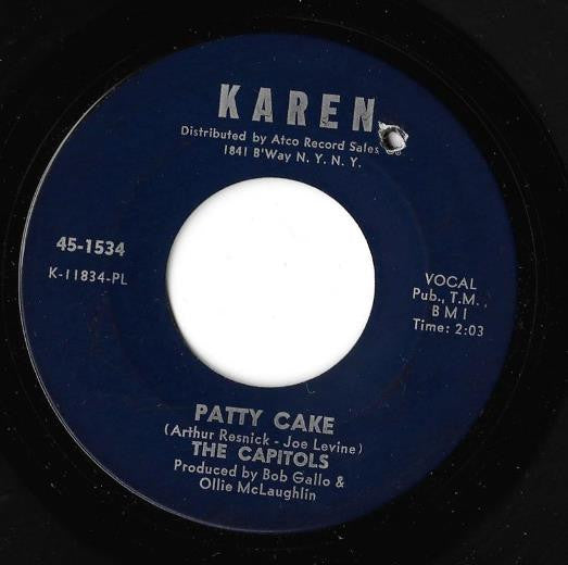 The Capitols : Patty Cake / Take A Chance On Me Baby (7", Single)