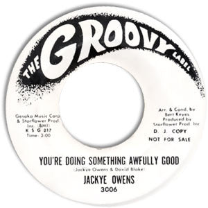 Jackye Owens : You're Doing Something Awfully Good / Tenderly, Tenderly (7", Promo)