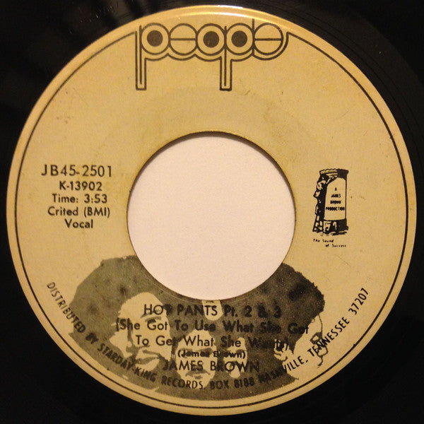 James Brown : Hot Pants (7", Single, Promo)