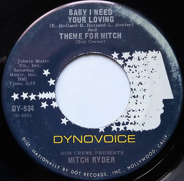 Mitch Ryder : Ring Your Bell (7", Single)