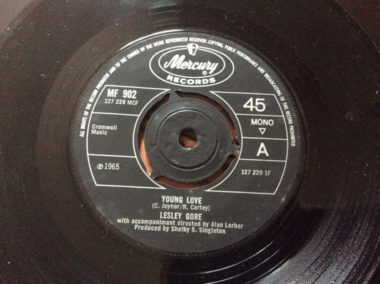 Lesley Gore : Young Love   (7", Single, Mono)