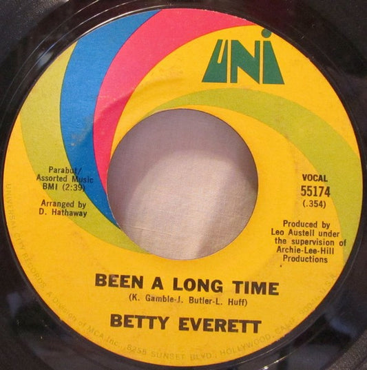 Betty Everett : Been A Long Time / Just A Man's Way (7", Single, Styrene)