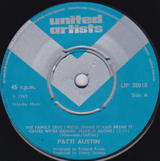 Patti Austin : The Family Tree  (7", Single)