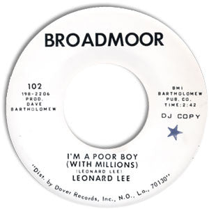 Leonard Lee : I'm A Poor Boy (With Millions) / Since You Been Gone (7", Promo)